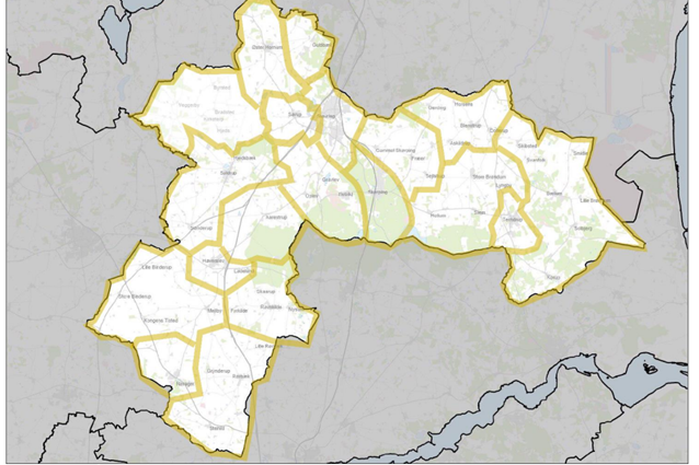 Områdeinddeling